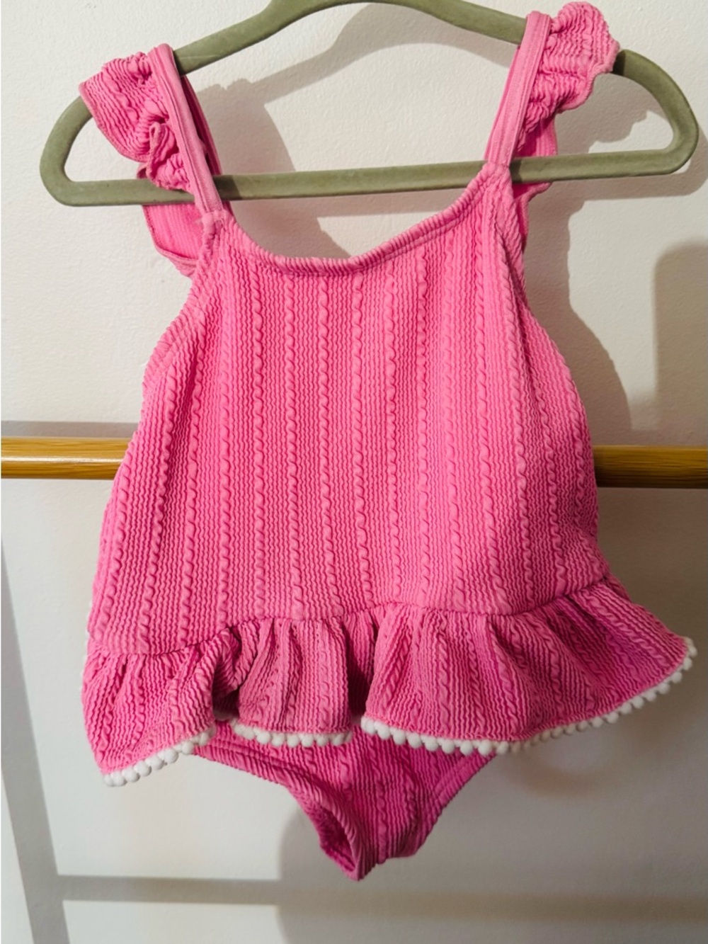Banana Boat Pink Textured Girls One-Piece Swim